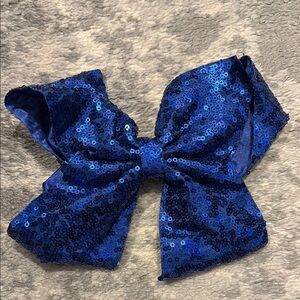 Sparkling Blue Sequin Bow